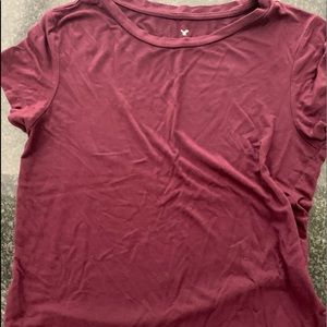 American Eagle: plain red soft and sexy shirt